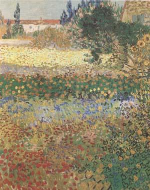 Vincent Van Gogh Garden in Bloom (mk09) Sweden oil painting art